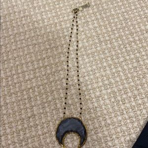 Black onyx style necklace